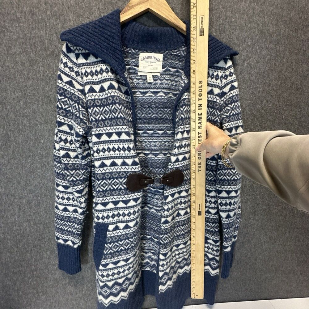 Vintage Cambridge Dry Goods Lambs Wool Blend Cardigan Sweater Women’s Medium - Picture 10 of 13